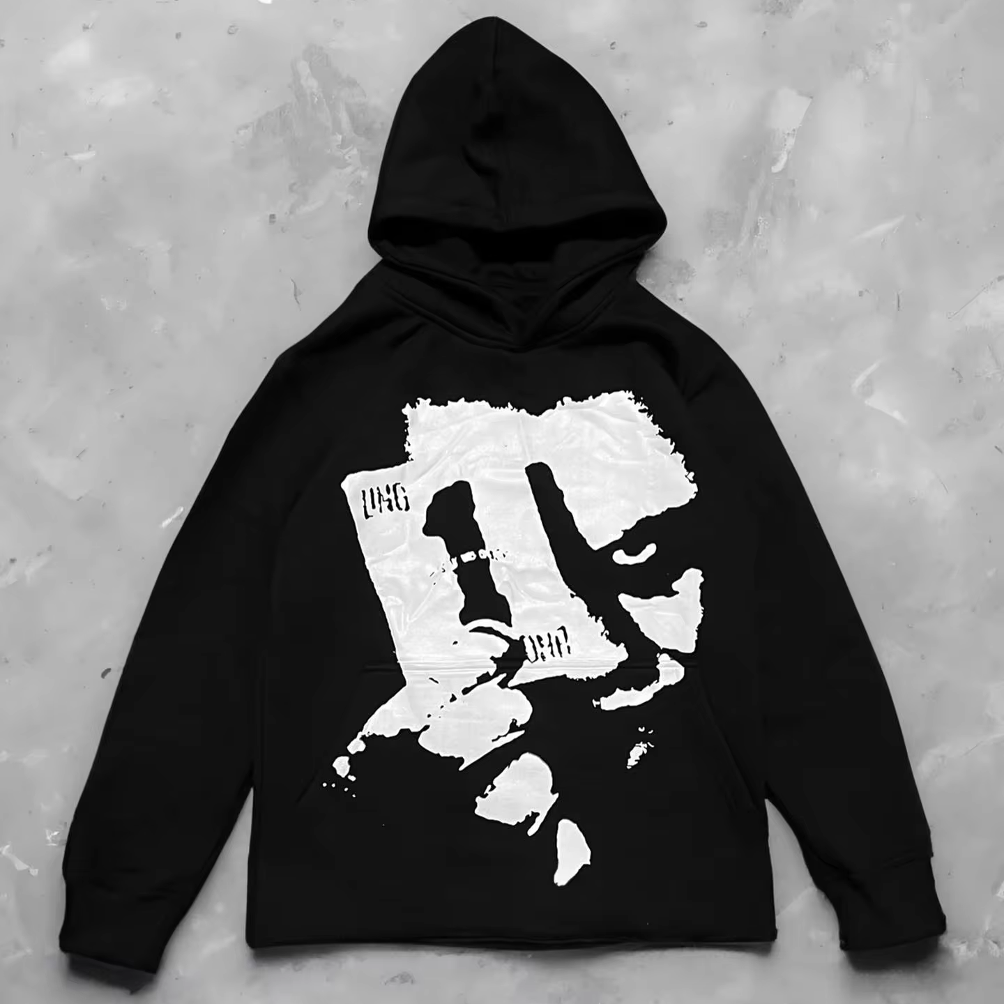 Vintage Joker Graphics Pocket Hoodie