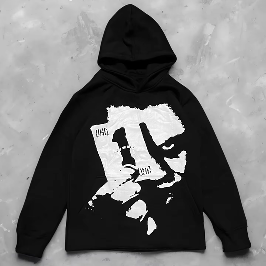 Vintage Joker Graphics Pocket Hoodie