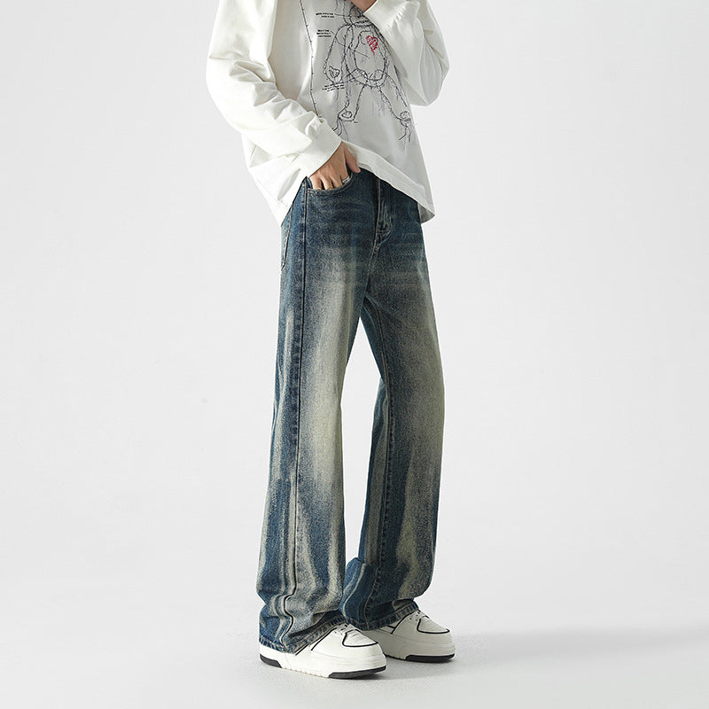 Men's Trendy High Street Tie Dye Jeans