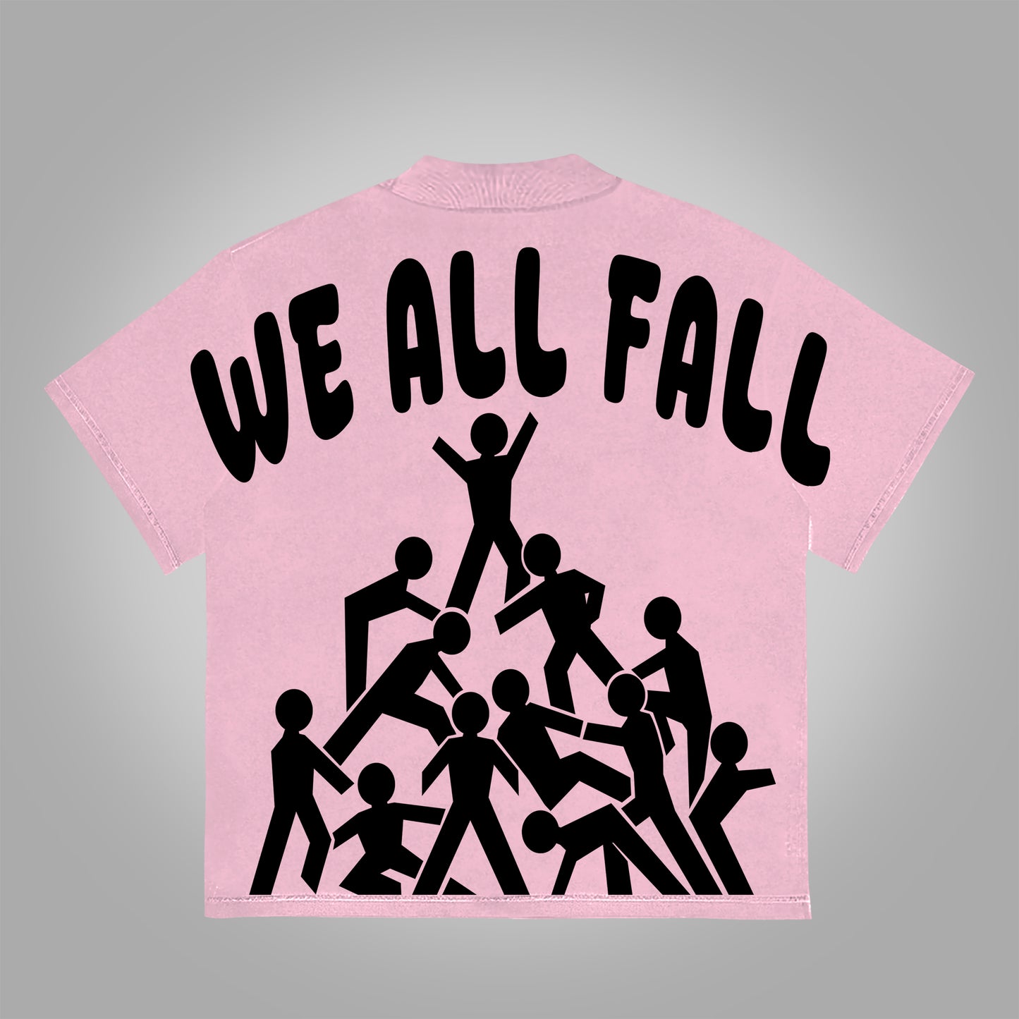 Vercoo We All Fall Desire Fallen Graphics Print Cotton T-Shirt