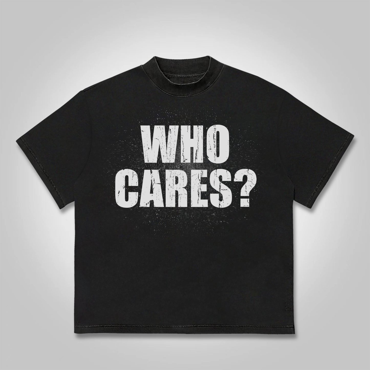 Vercoo Who Cares？vintage Outlet Firearms Graphics Cotton T-shirt