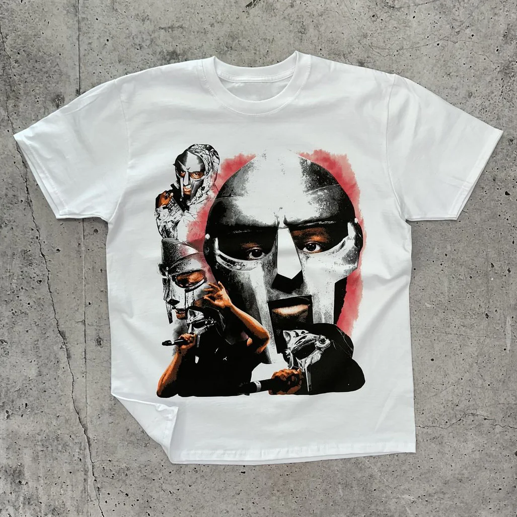 Vercoo Vintage Mask Character Graphic Unisex Heavy Cotton Tee