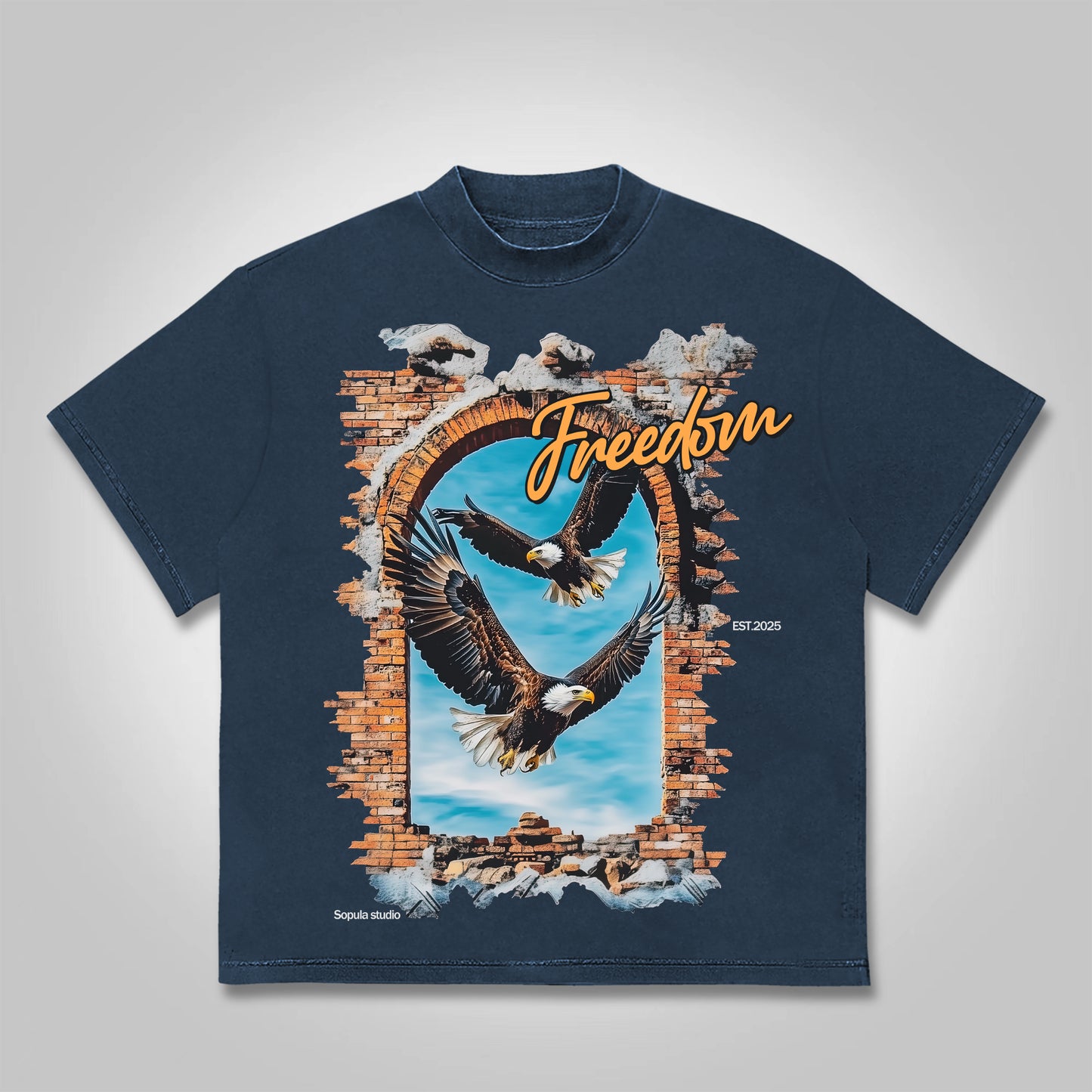 Vercoo Wings Of Freedom Cotton T-Shirt