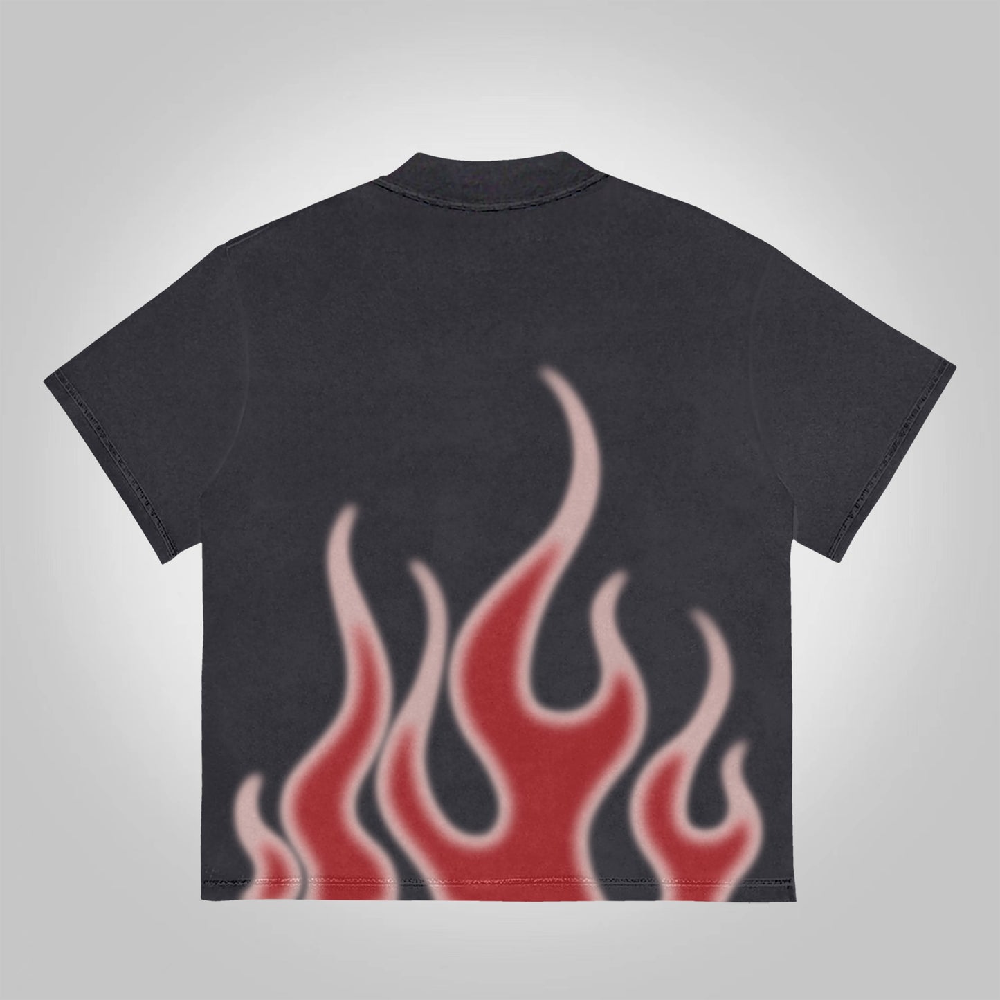 Vercoo Virtual Flame Graphics Cotton T-Shirt