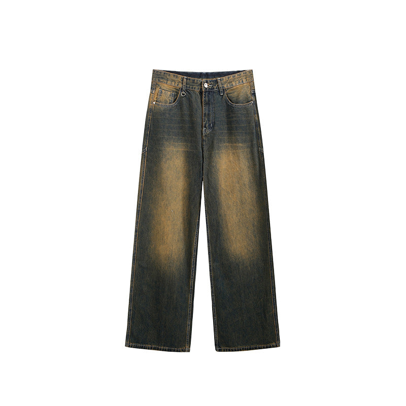 Wasteland Split Washed Wide Leg Jeans