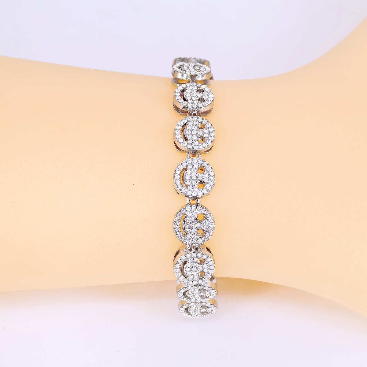 Hip Hop Smiley Diamond Bracelet