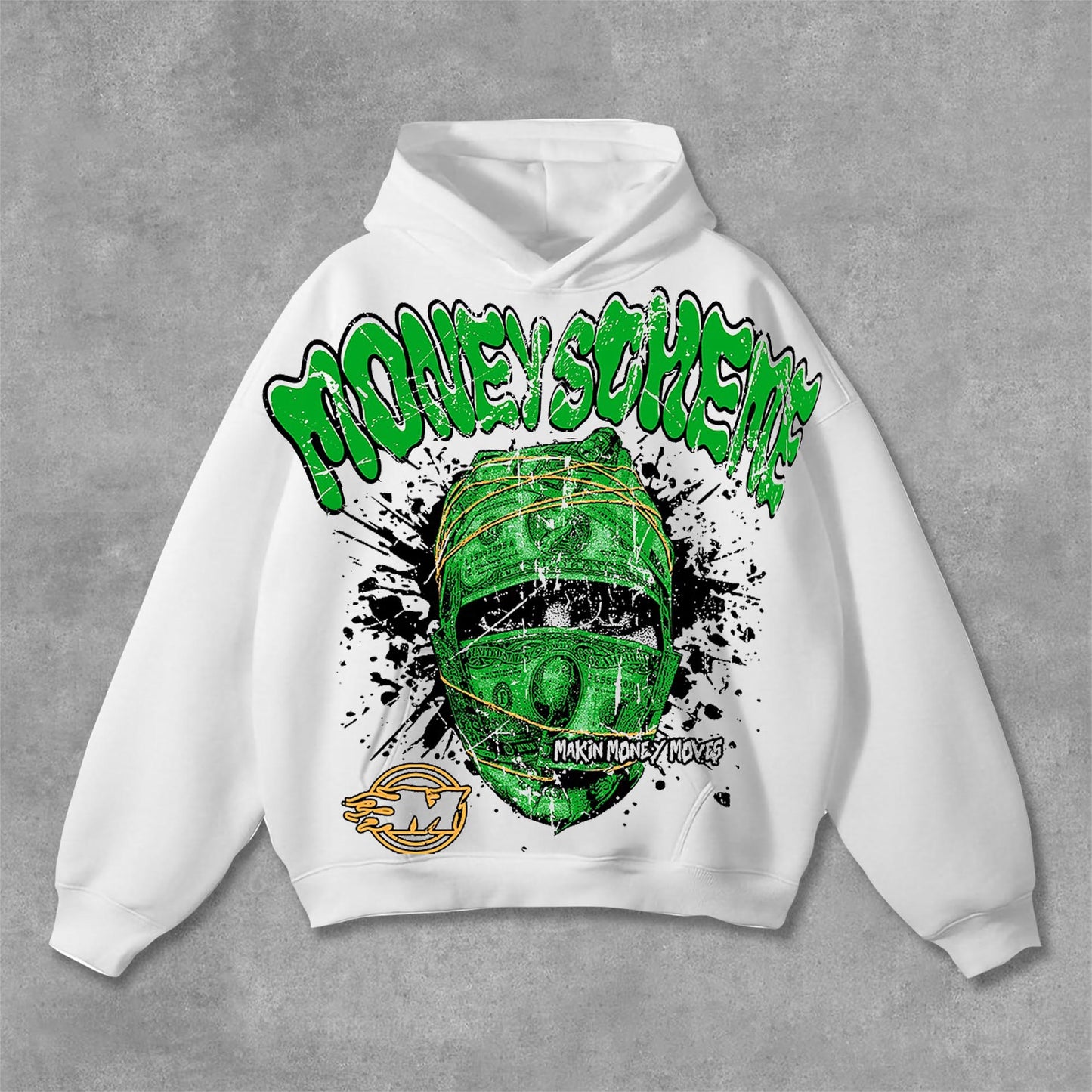 Vintage Money Scheme Mummy Graphics Pocket Hoodie