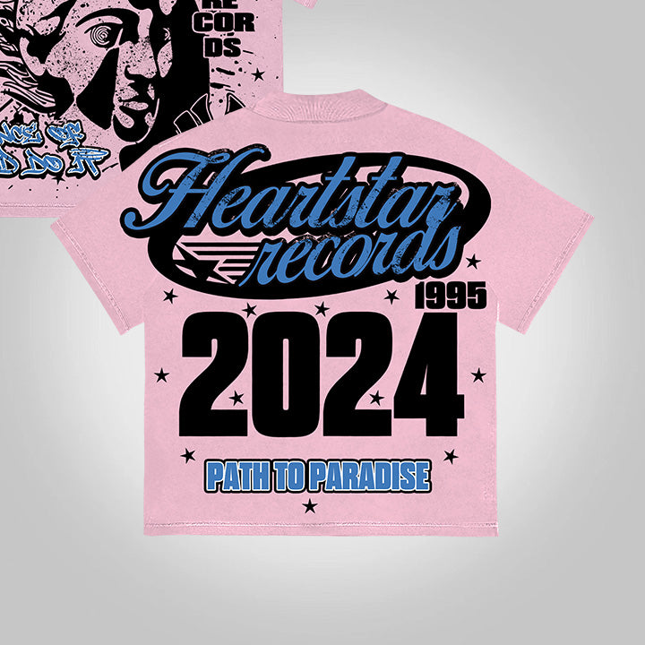 Heartstar Path To Paradise 2024 Vintage Graphic Cotton T-Shirt