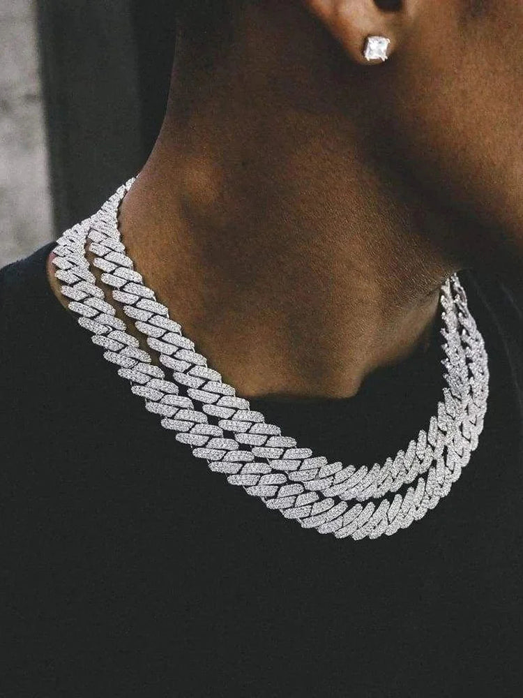 Men's Hip-Hop Diamond Cuban Necklace