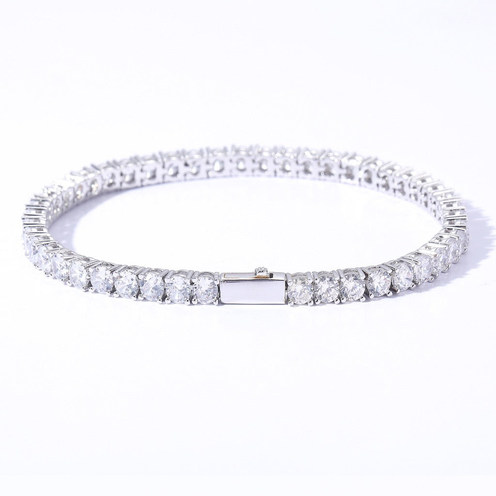 Men's Hip Hop Single Row Diamond Bracelet