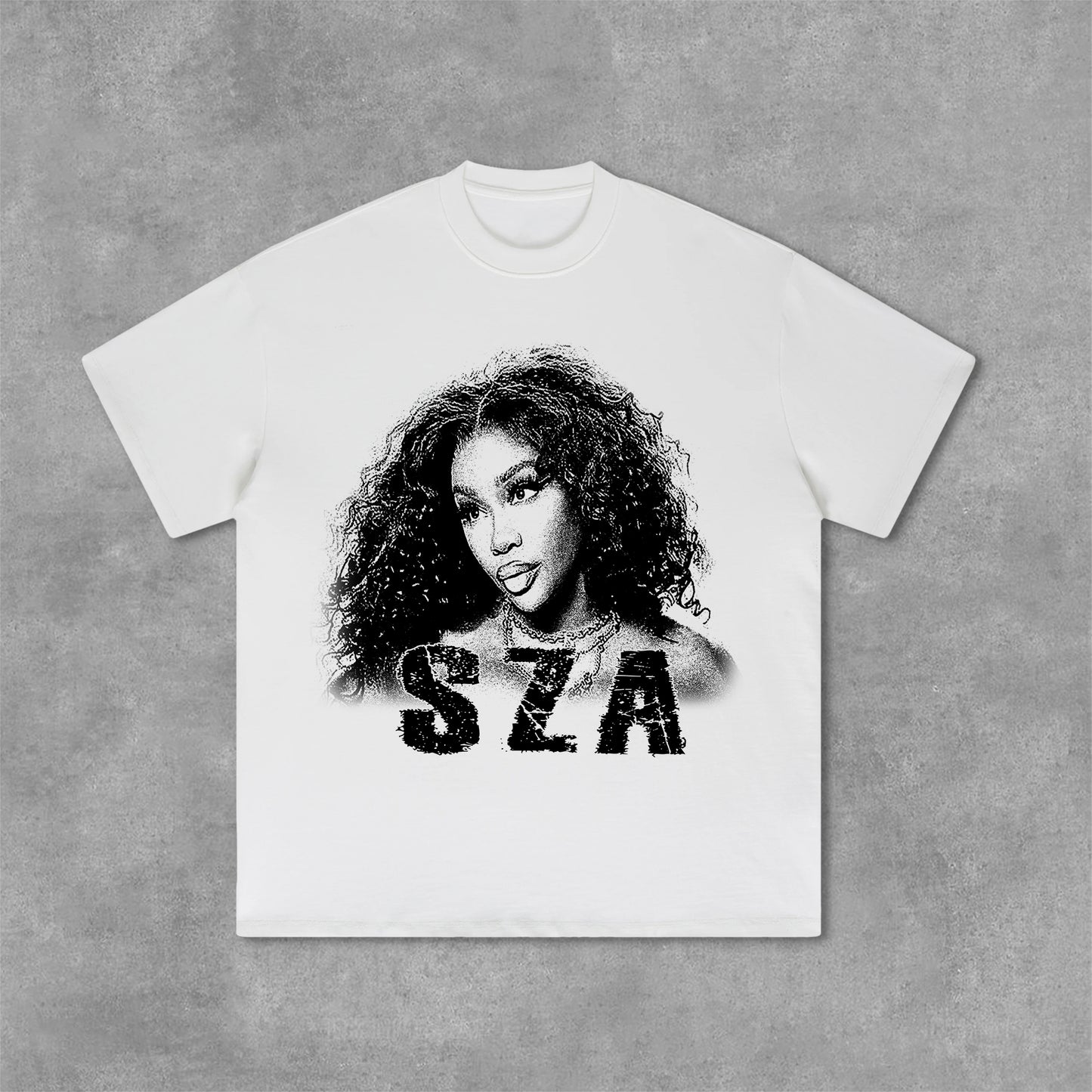 Vercoo Vintage Sza Graphic Print Cotton T-Shirt