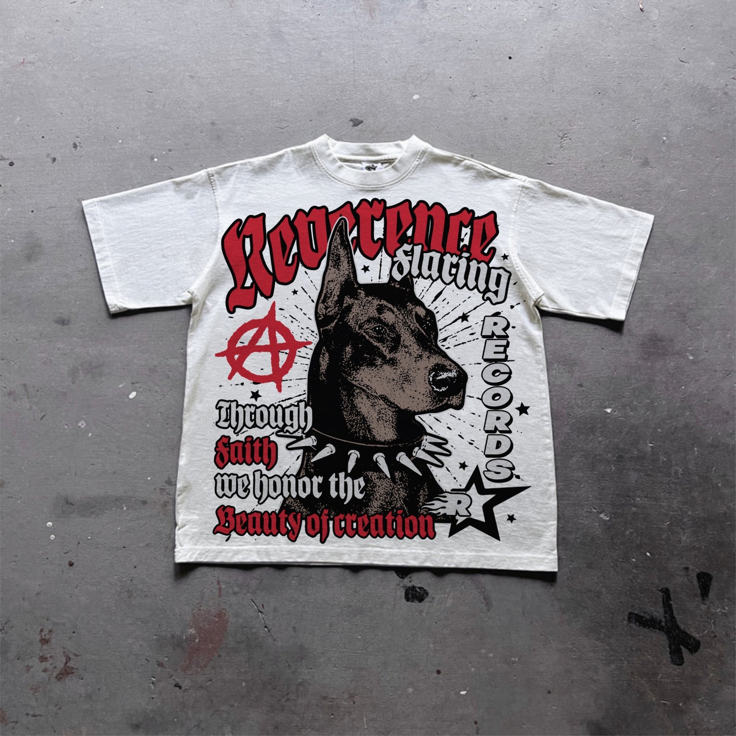 Doberman Retro Old Graphic Cotton T-Shirt