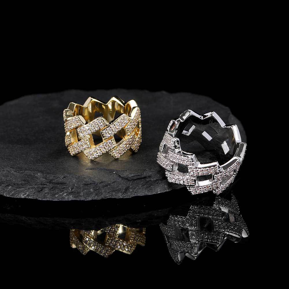 Hip Hop  Diamond Cuban Ring