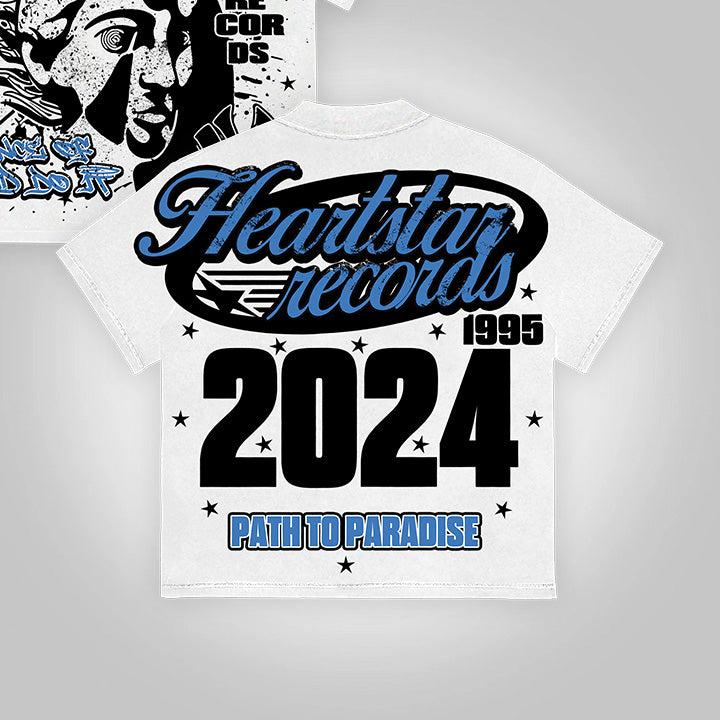 Heartstar Path To Paradise 2024 Vintage Graphic Cotton T-Shirt