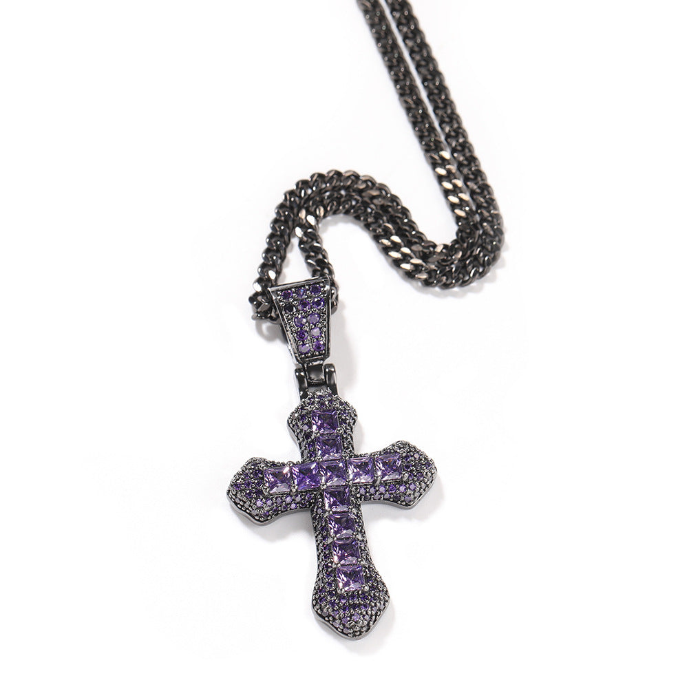 Diamond Hip Hop Fashion Cross Necklace