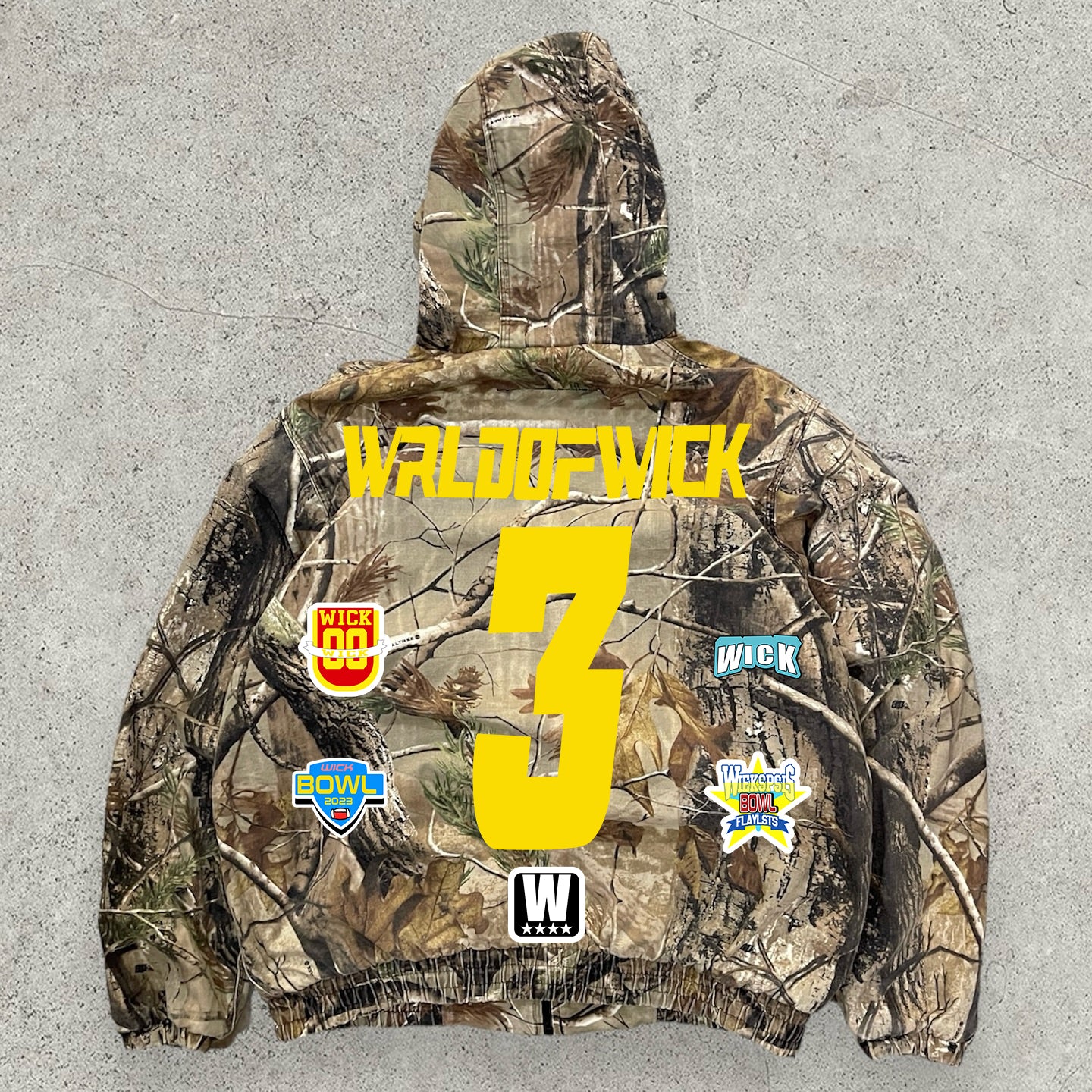 Wick Camo Forest Print Long Sleeve Hoodies