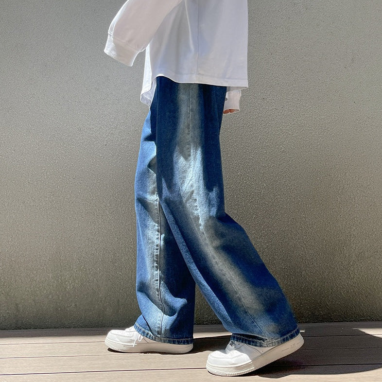 Men's Gradient Trendy Wide-Leg Jeans