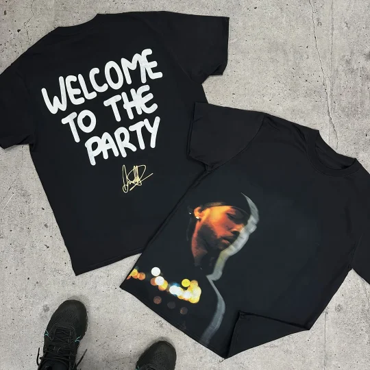 Vercoo Vintage Welcome To The Party Graphic Unisex Heavy Cotton Tee