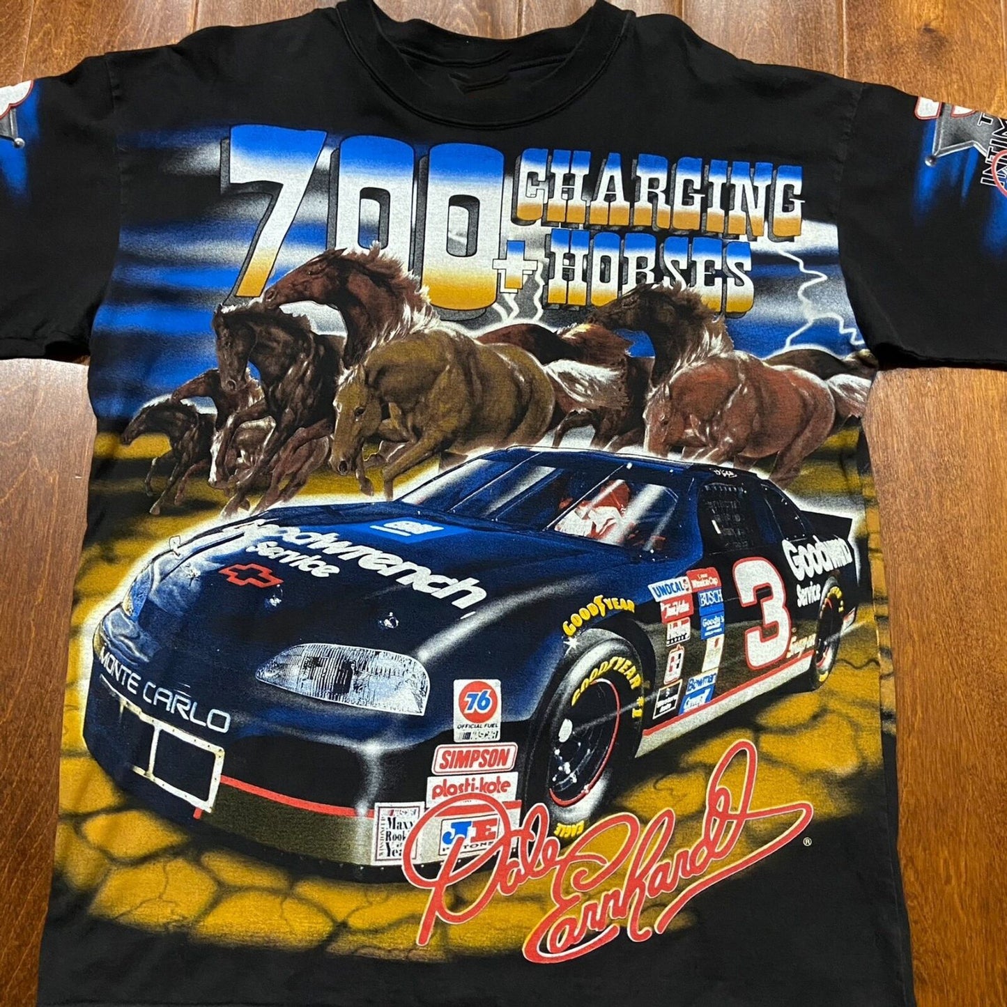 Vintage Chase Authentics 1997 Dale Earnhardt Print Graphic T-Shirt