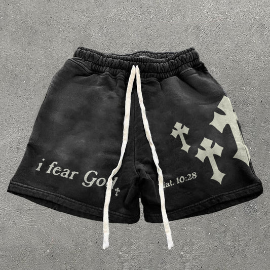 Vintage I Fear God Graphic Casual Fashion Shorts