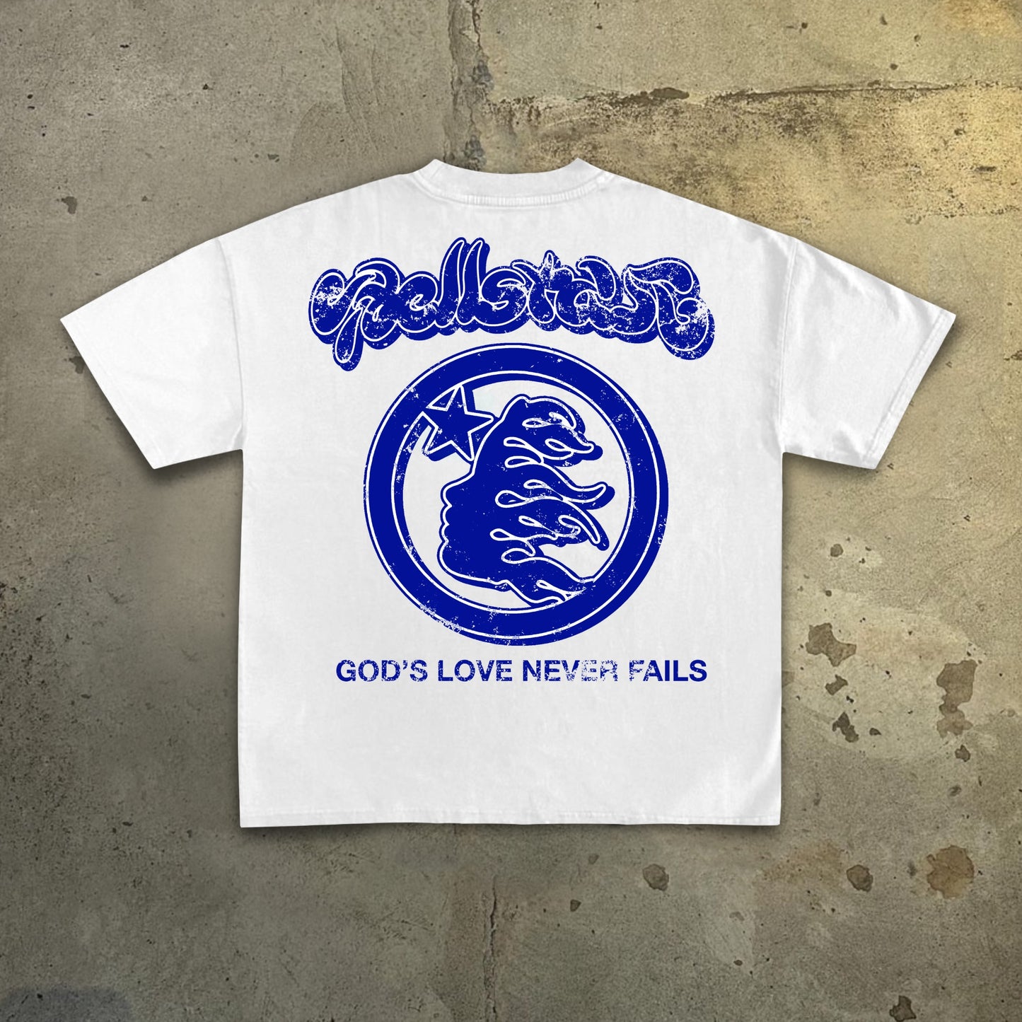 - God's Guide Old Print Pattern Cotton T-Shirt