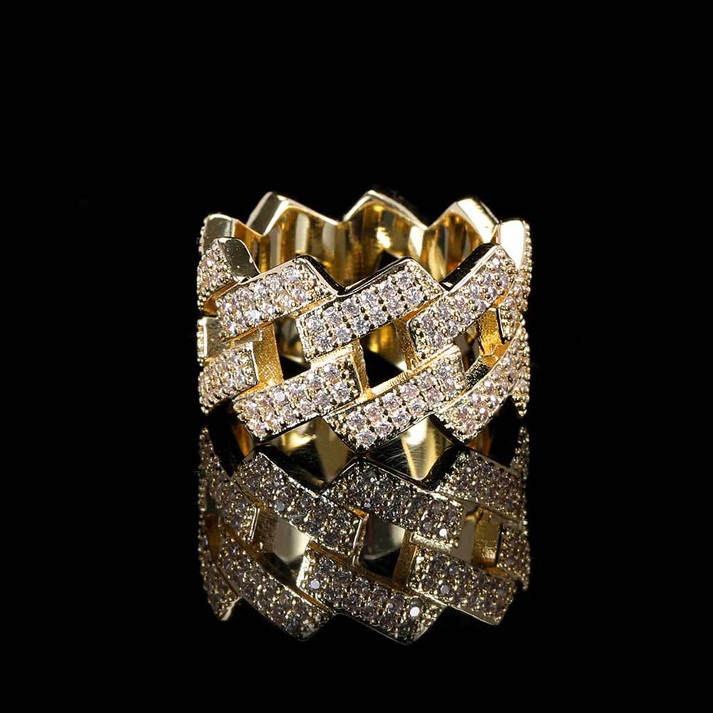 Hip Hop  Diamond Cuban Ring