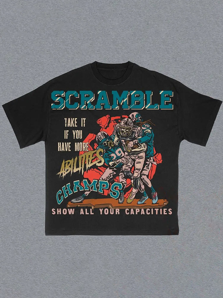 Vercoo Vintage Take It If You Have More Abilities Graphic Cotton Short Sleeve T-Shirt