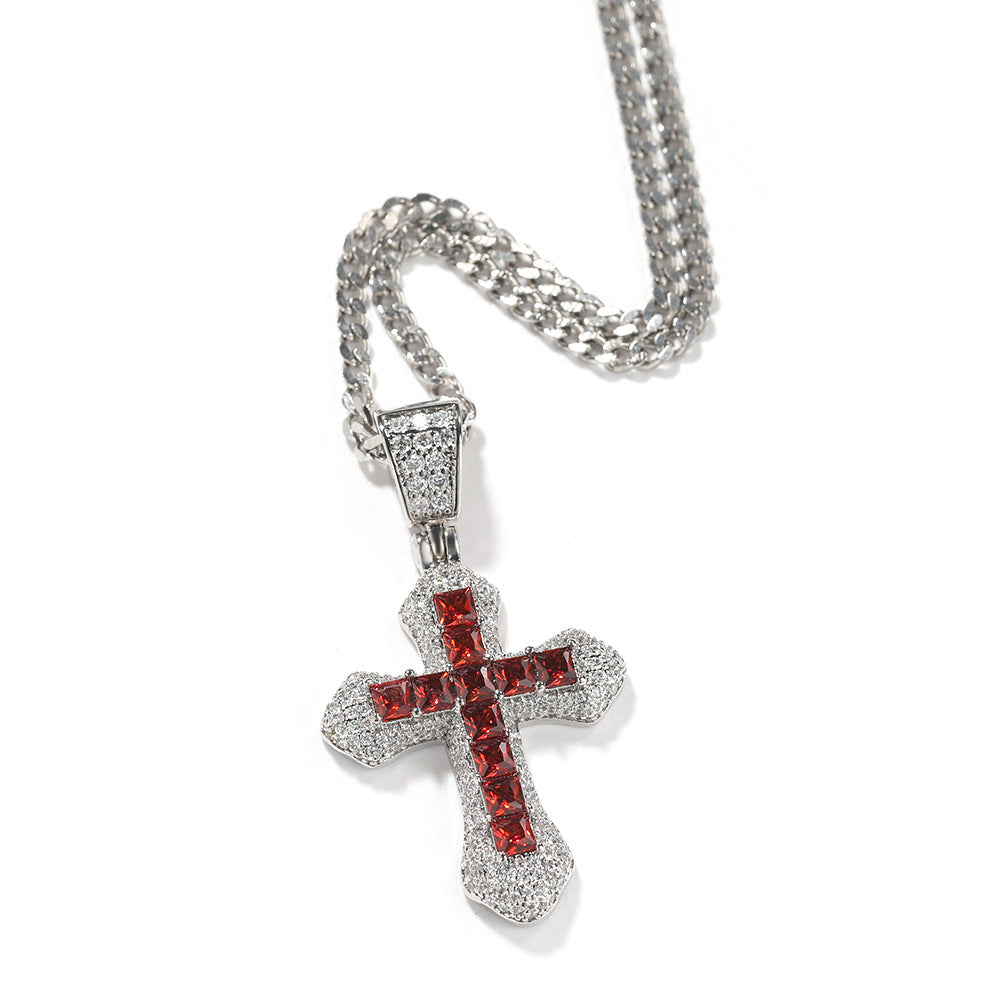 Diamond Hip Hop Fashion Cross Necklace