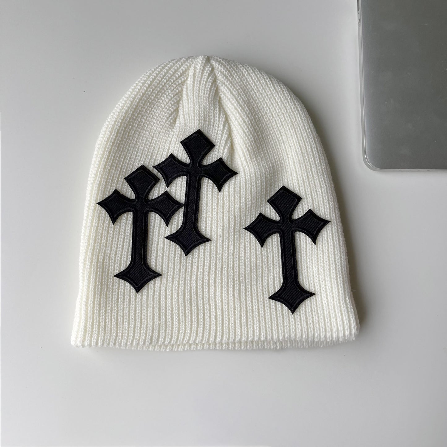 Y2k Casual Gothic Cross Graphic Knitted Hat