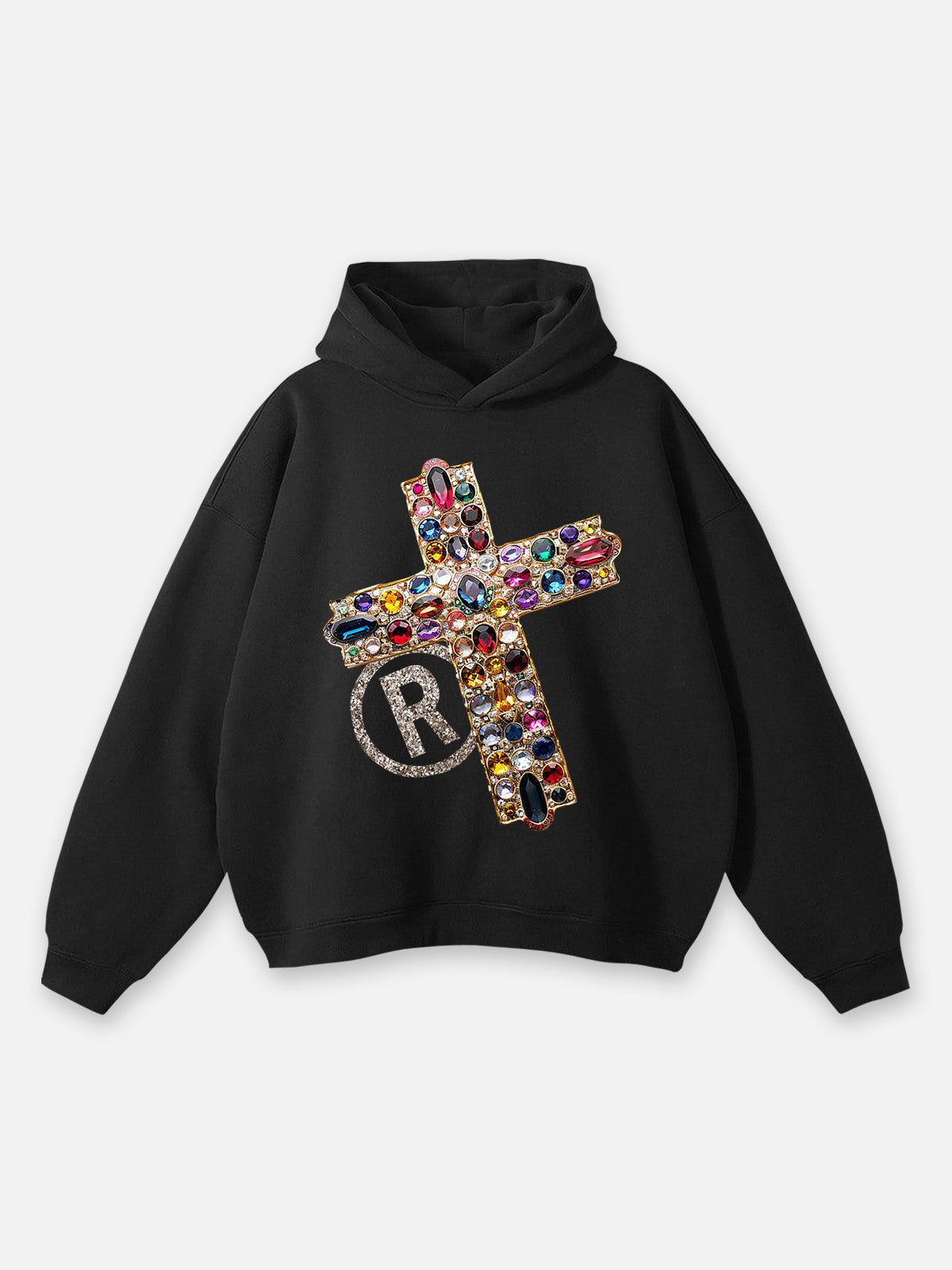 Diamond Cross Graphic Hoodie