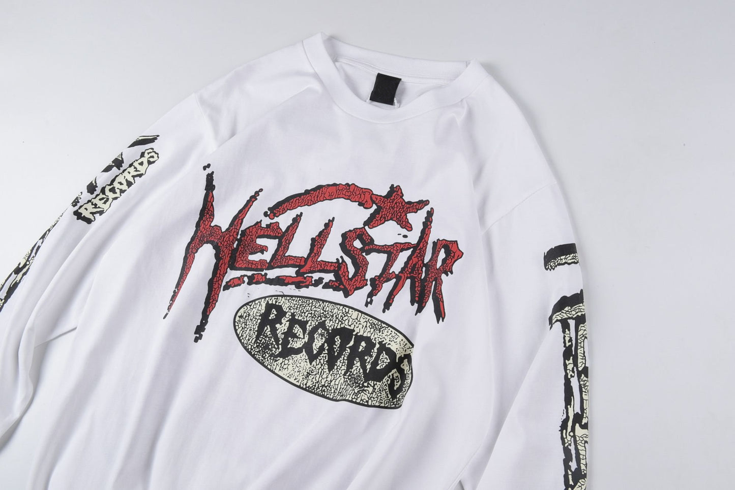 Vercoo Y2k Fashion Vintage Hellstar Graphic Long Sleeve T-Shirt