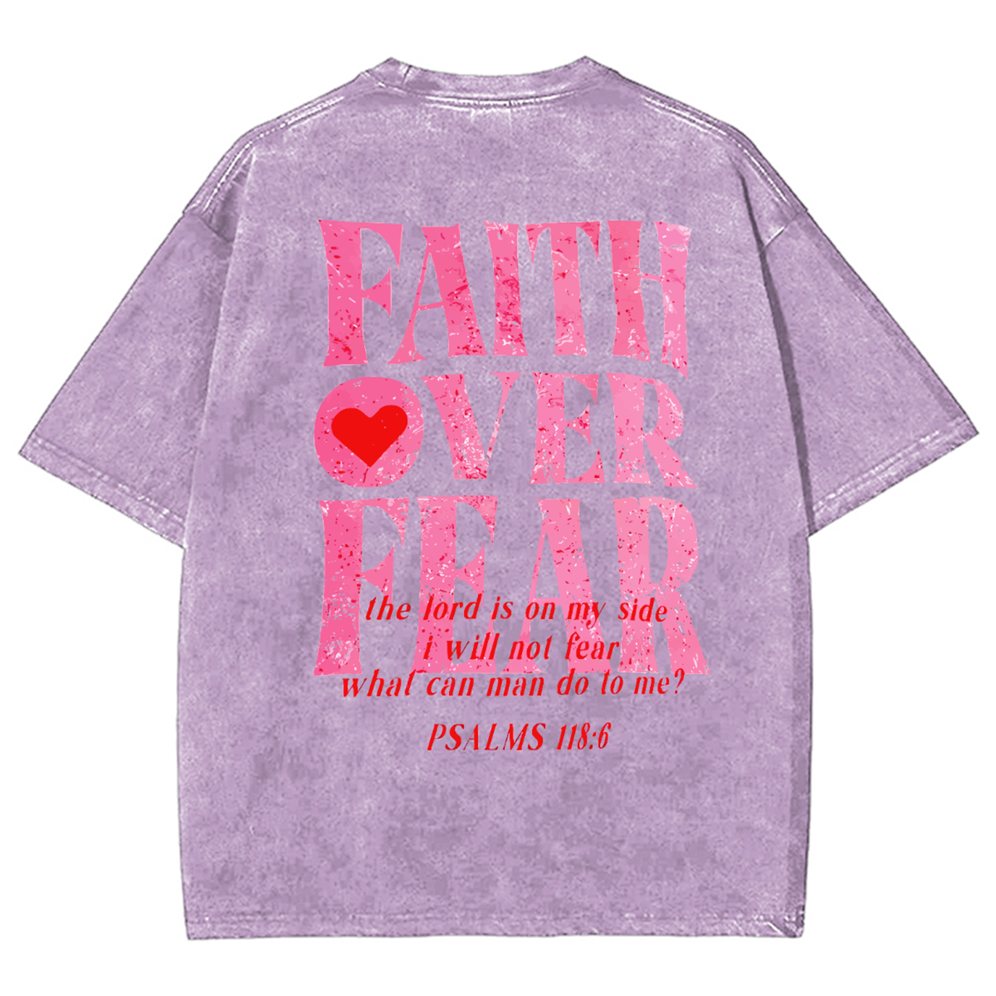 Faith Over Fear Unisex Washed T-Shirt