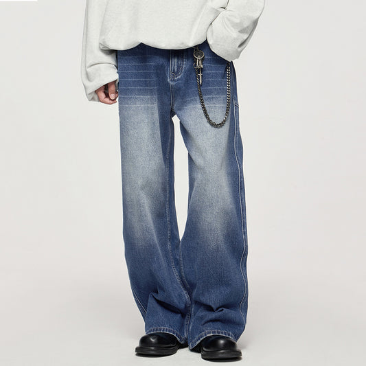 Wasteland Split Washed Wide Leg Jeans