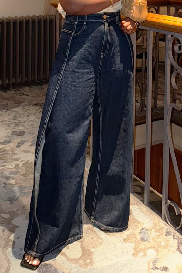 Fashion Trend Deconstructed Wide Leg Jeans