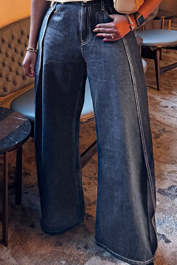 Fashion Trend Deconstructed Wide Leg Jeans