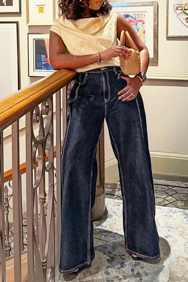 Fashion Trend Deconstructed Wide Leg Jeans