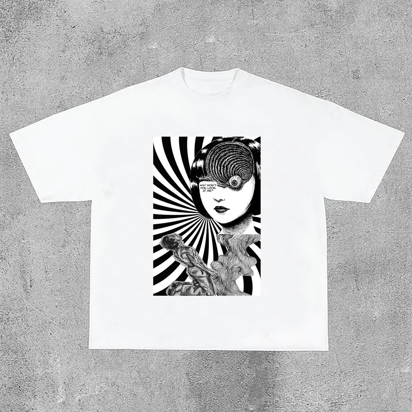 Vintage Narcissist Print Cotton T-Shirt