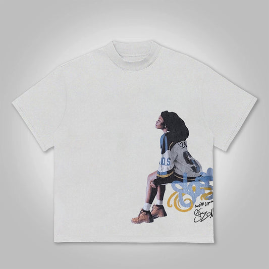 Vintage Sza Graphic Cotton T-Shirt