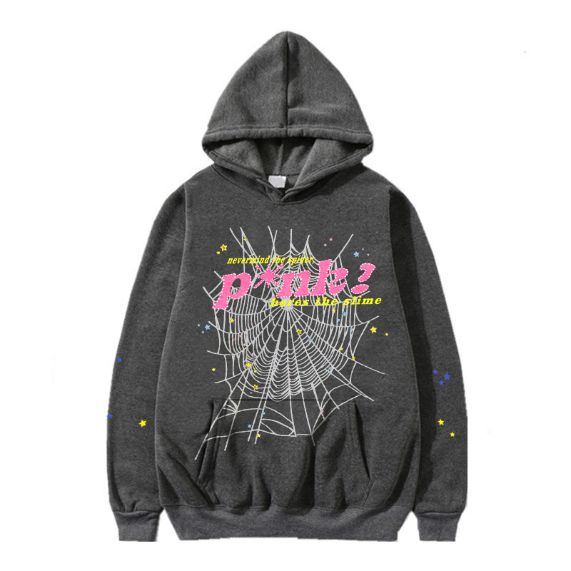 Vercoo Y2k Fashion Spider Graphic Punk Hoodie