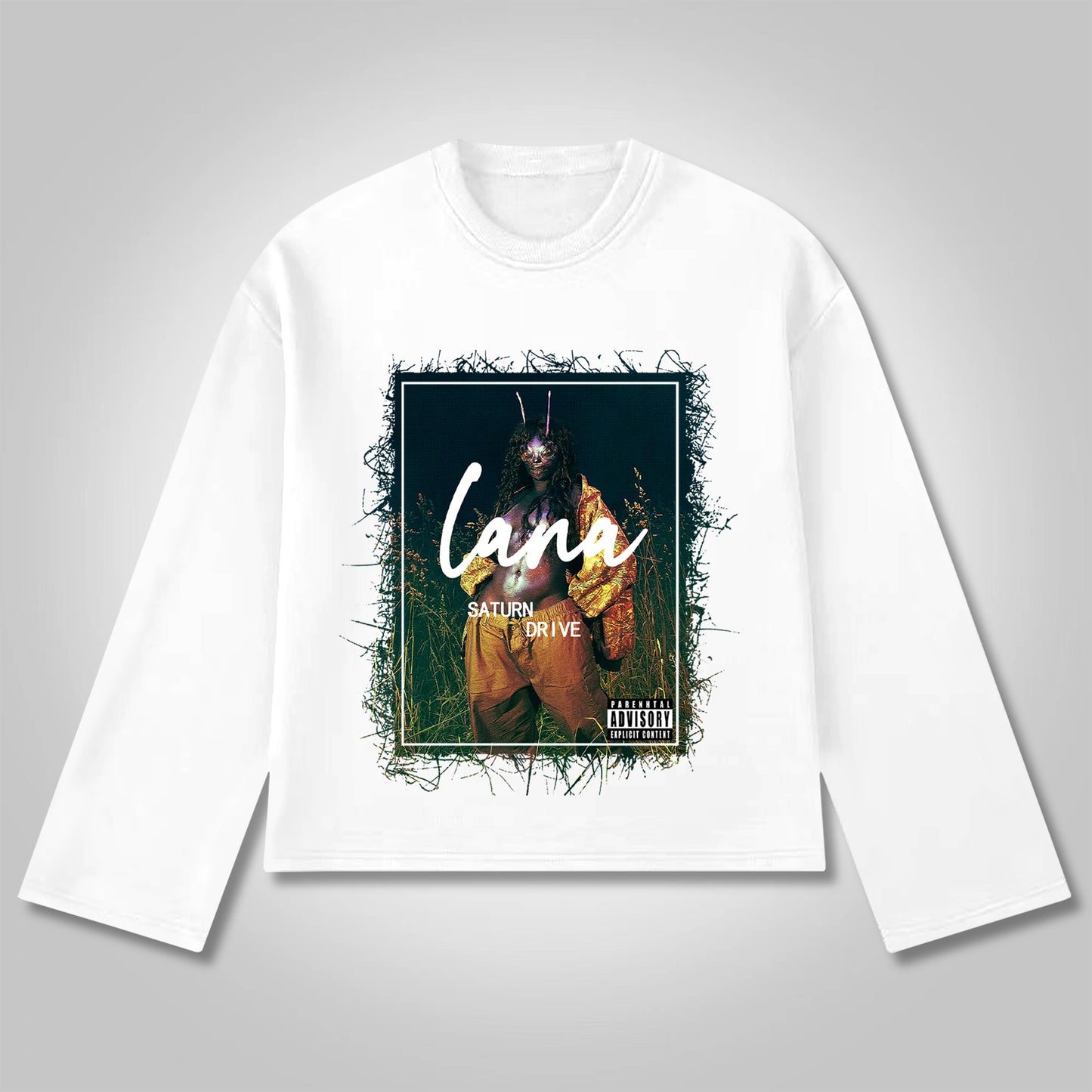 Vercoo Vintage SZA Graphics Lana Album Print Long Sleeve T-Shirt