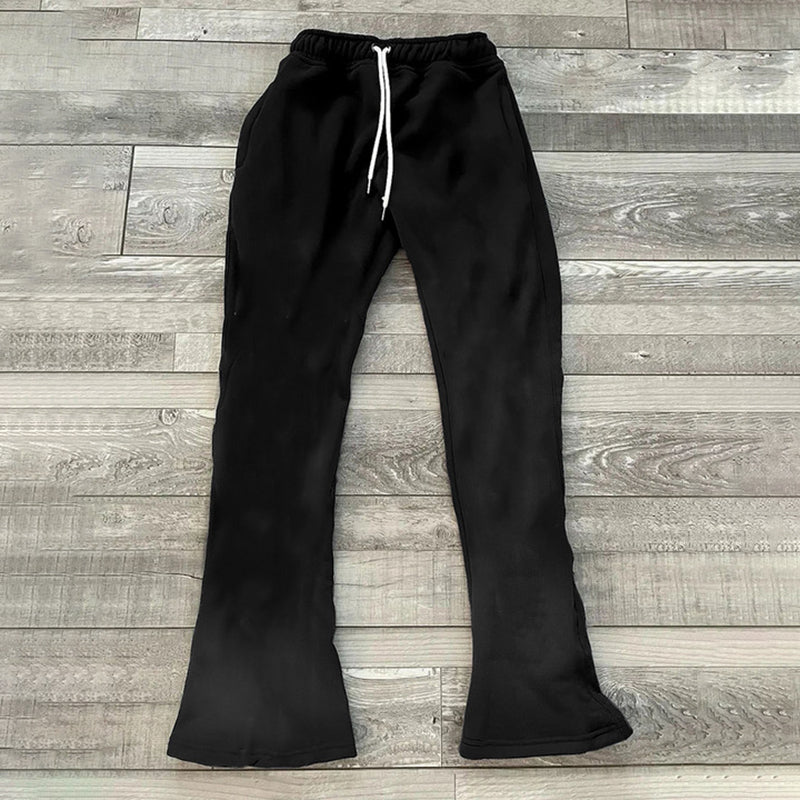 Men's Essentials Everyday Black Flared Sweatpants