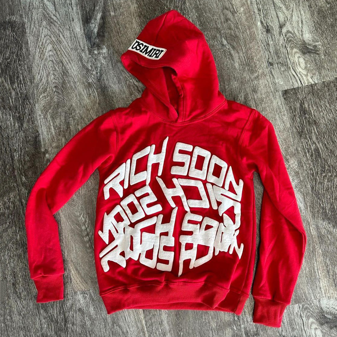 Vercoo Vintage Rich Soon Graphic Hoodie