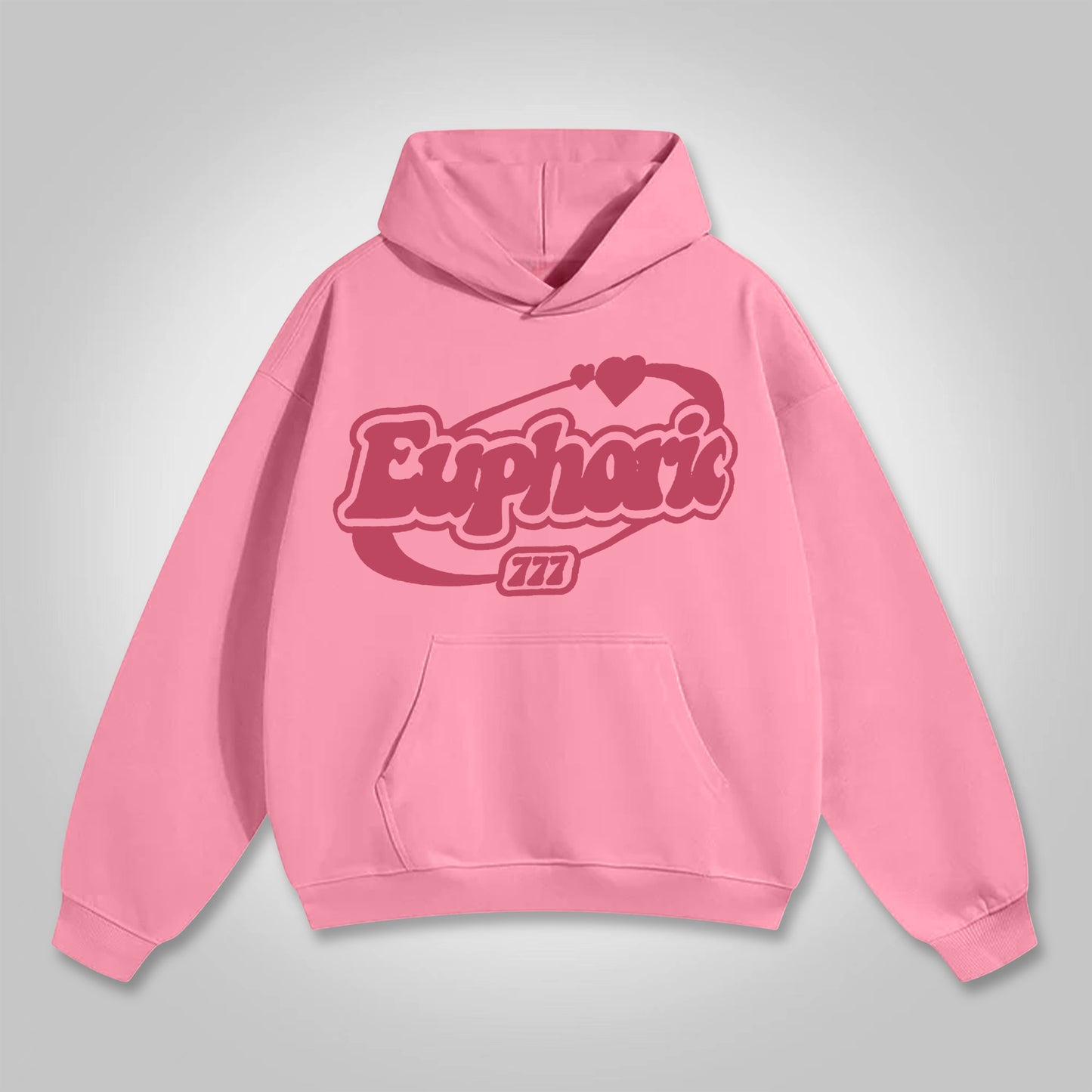 Euphoric Puff Print Graphic Pullover Hoodie