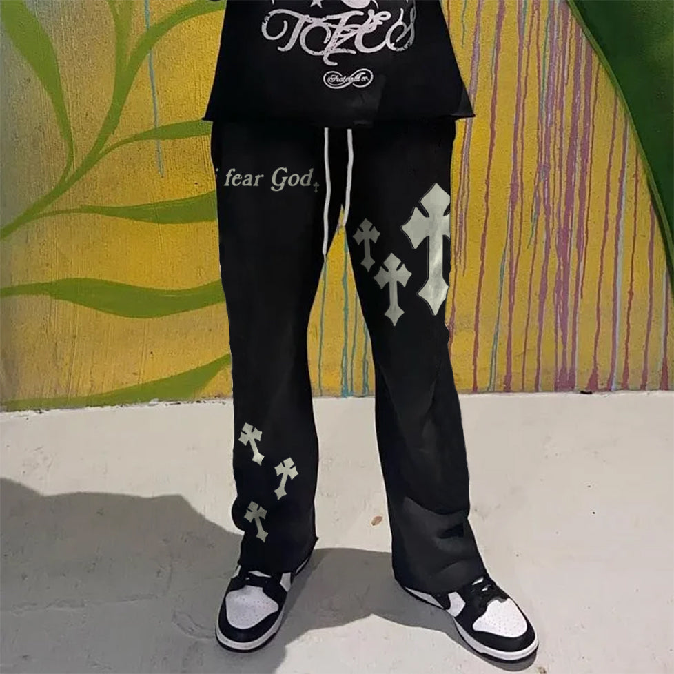 Vintage Cross I Fear God Graphic Essential Flared Pants