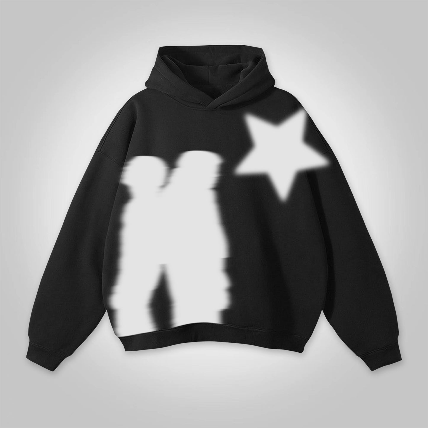 Virtual Shadow Graphics Cotton Hoodie