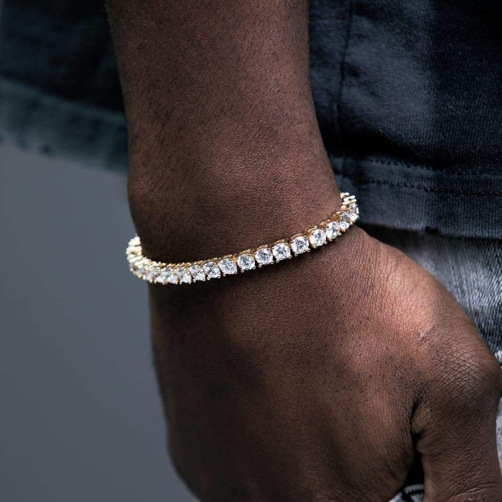 Men's Hip Hop Single Row Diamond Bracelet