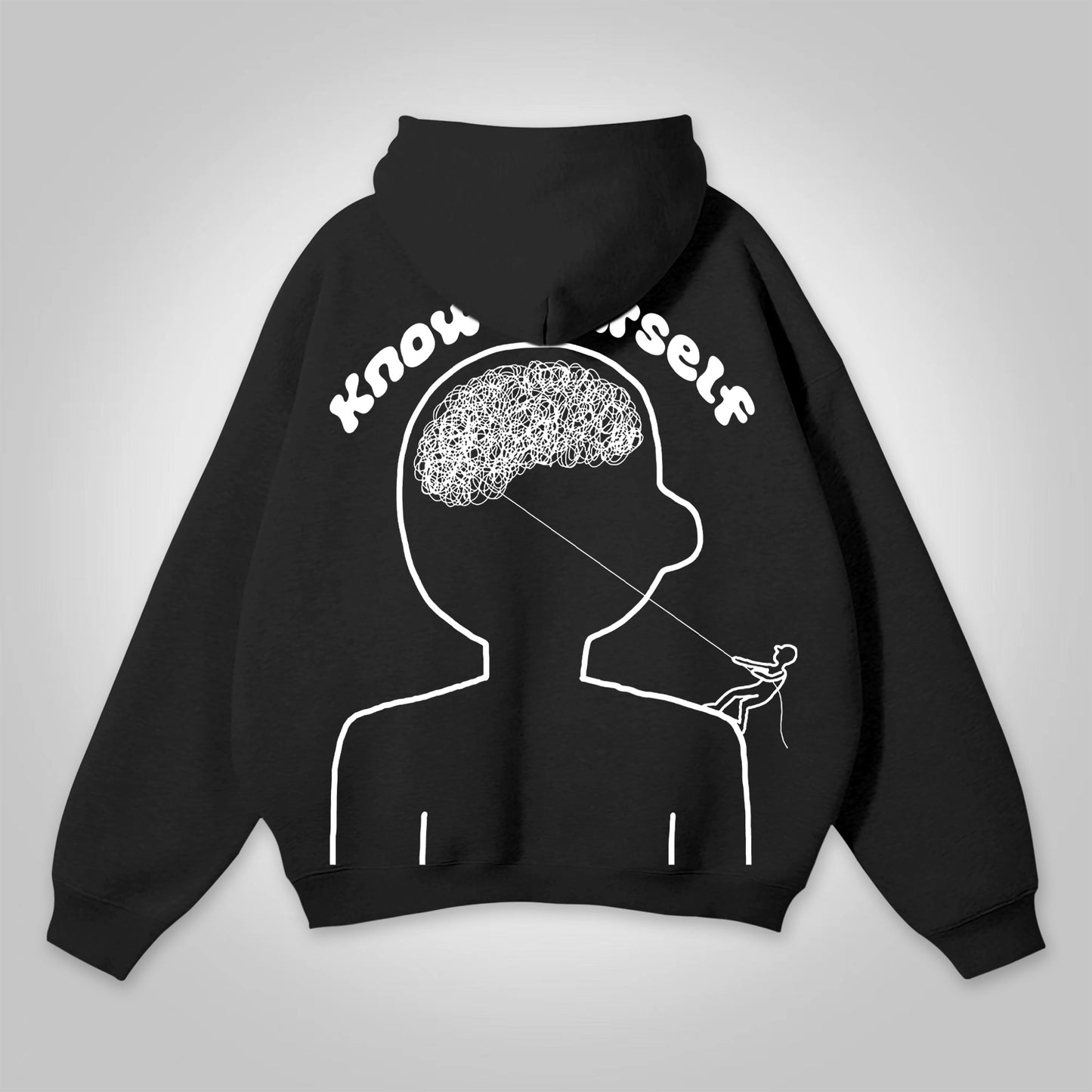 Vercoo Vintage Mental Health Matters Graphic Print Hoodie