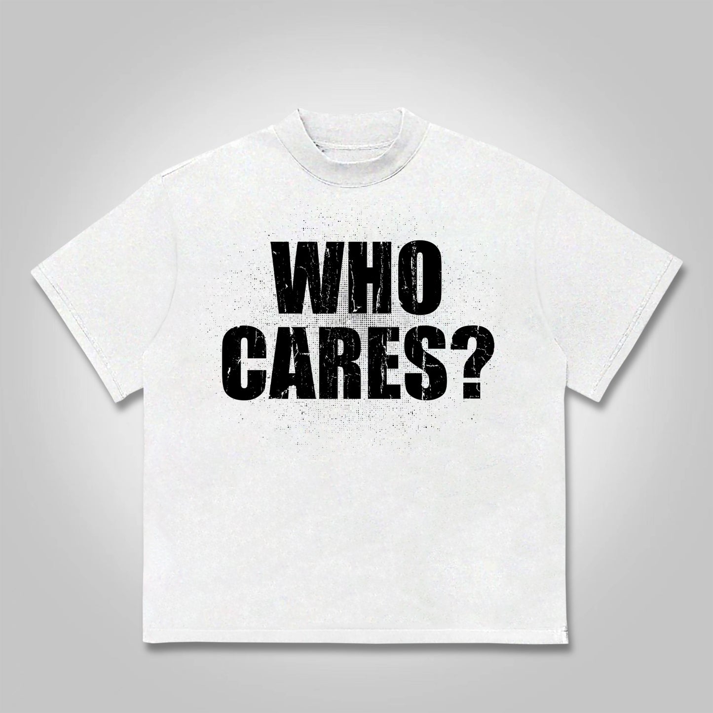 Vercoo Who Cares？vintage Outlet Firearms Graphics Cotton T-shirt