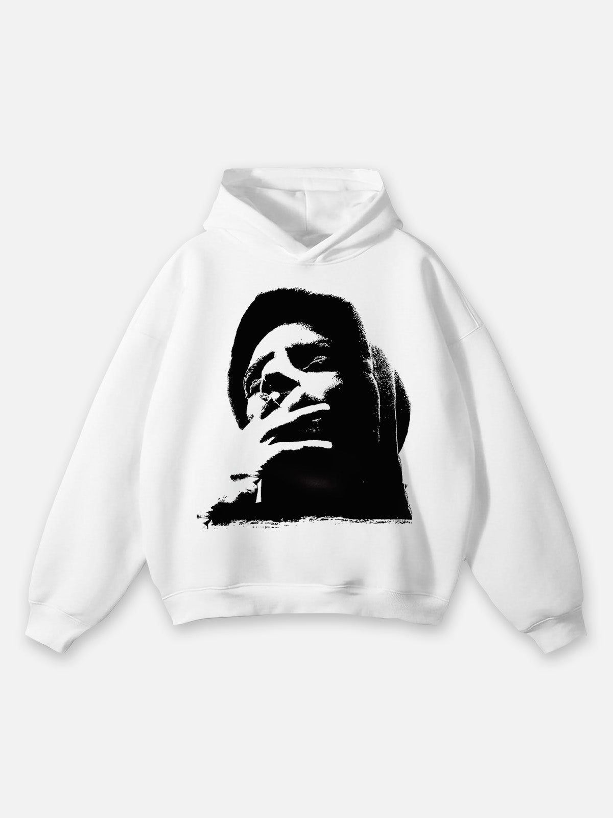 Vercoo Y2k Portrait Retro Graphic Hoodie