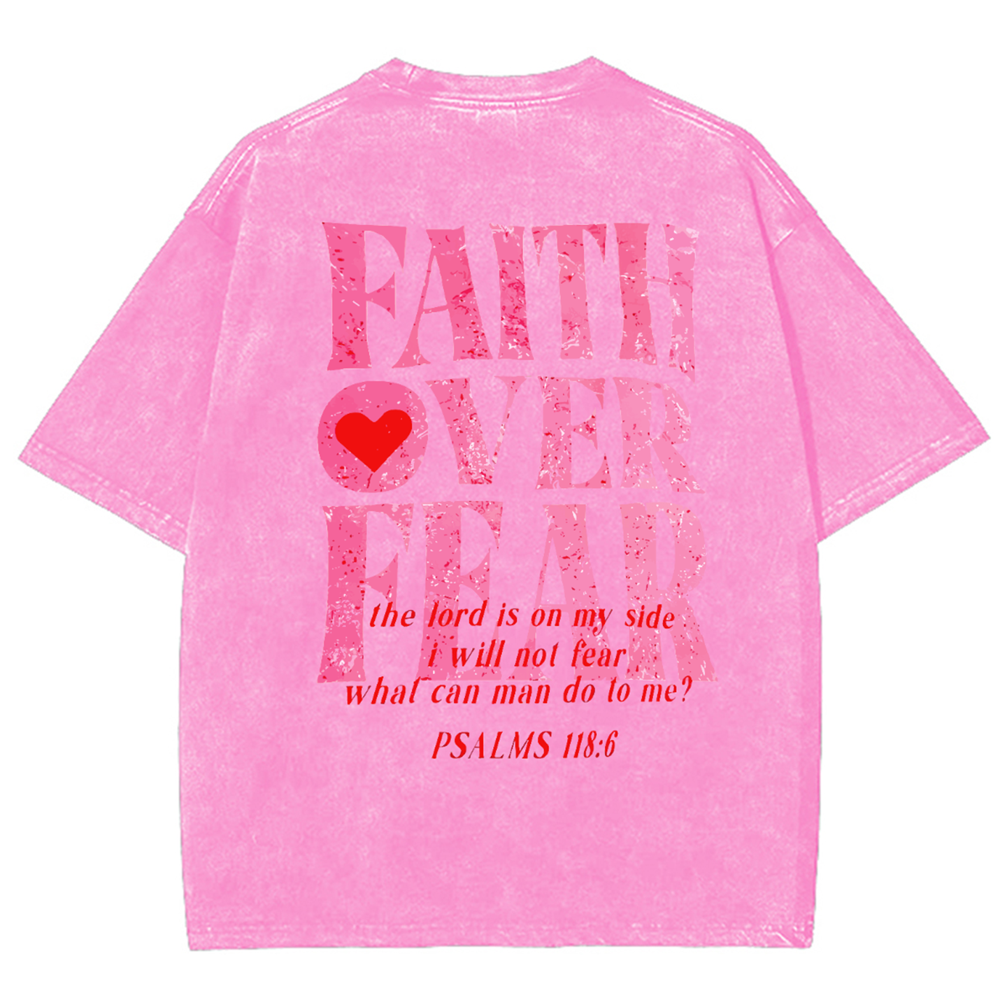 Faith Over Fear Unisex Washed T-Shirt